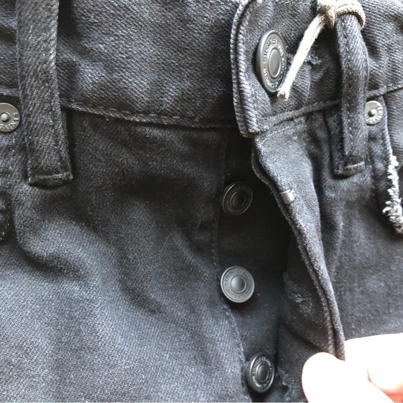 All Saints NWOT Mens Cigarette Skinny Jeans Black Size 28 - Picture 6 of 14